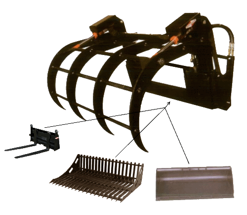 Double Quick Tach Grapple with Example options